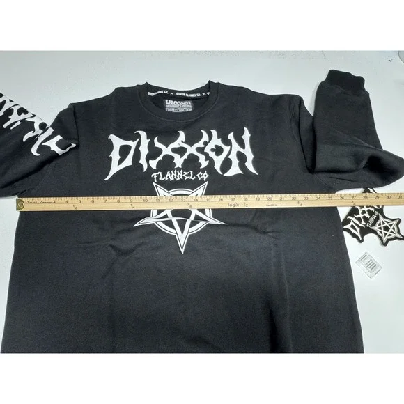 NWT Dixxon Pentagram Crewneck Sweatshirt in Black - Size XL - Picture 7 of 9